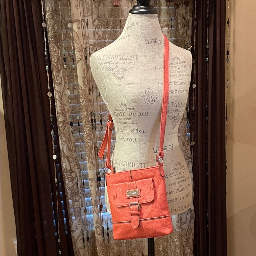 Nine West Vibrant Red/Orange Crossbody Bag